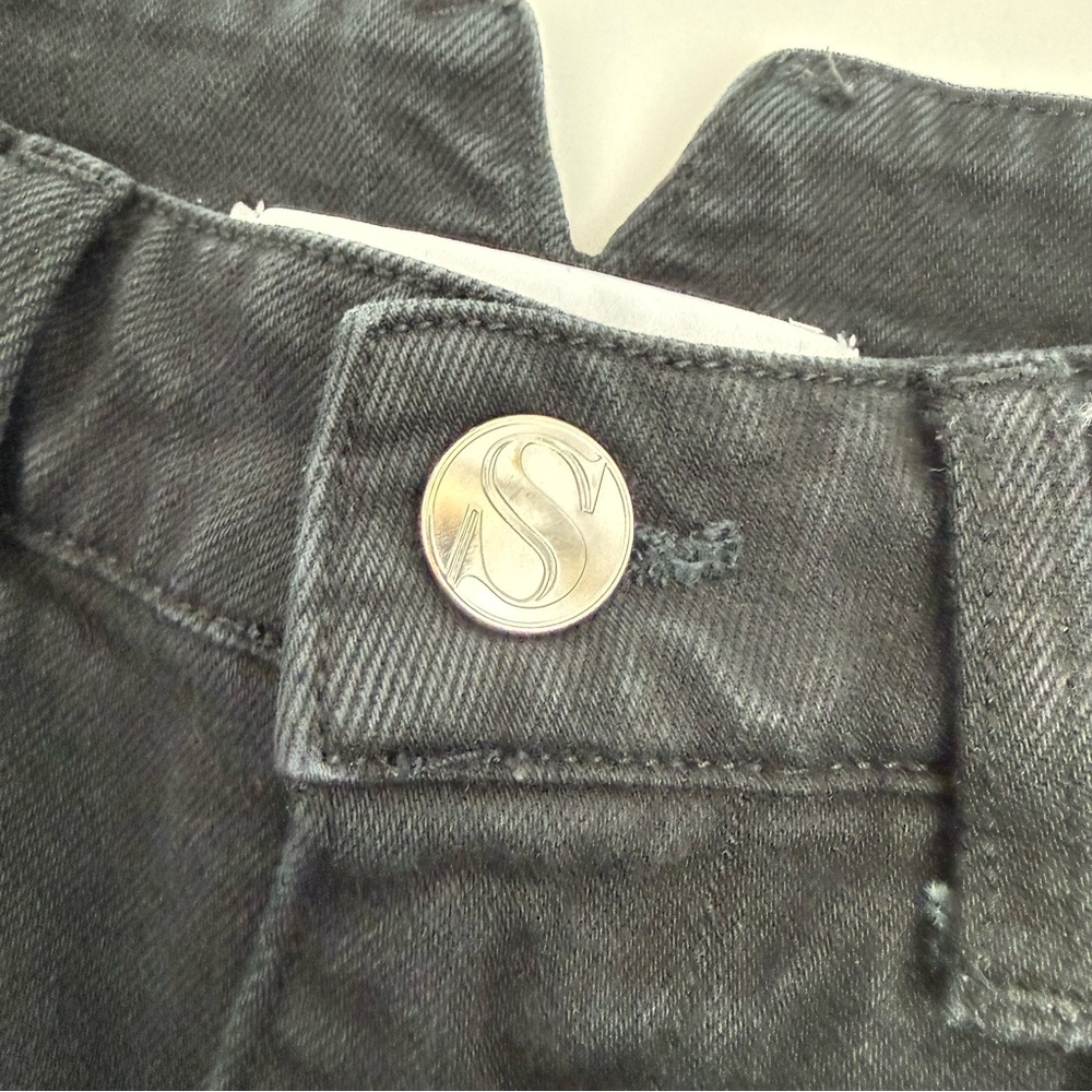 SPRWMN Stevie Skinny Straight Leg Denim Jeans Black - Picture 12 of 14